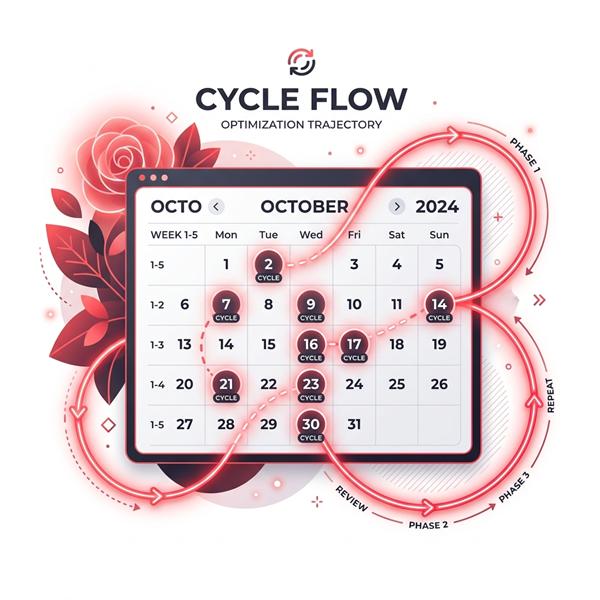 Menstrual calendar graphic