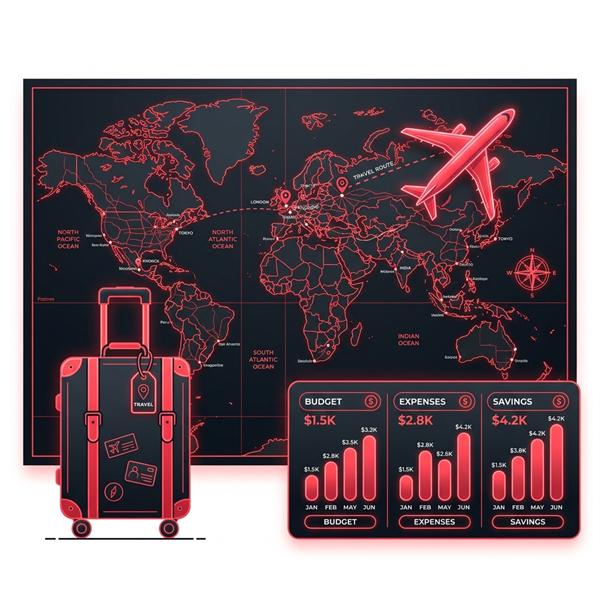 Travel budget graphic