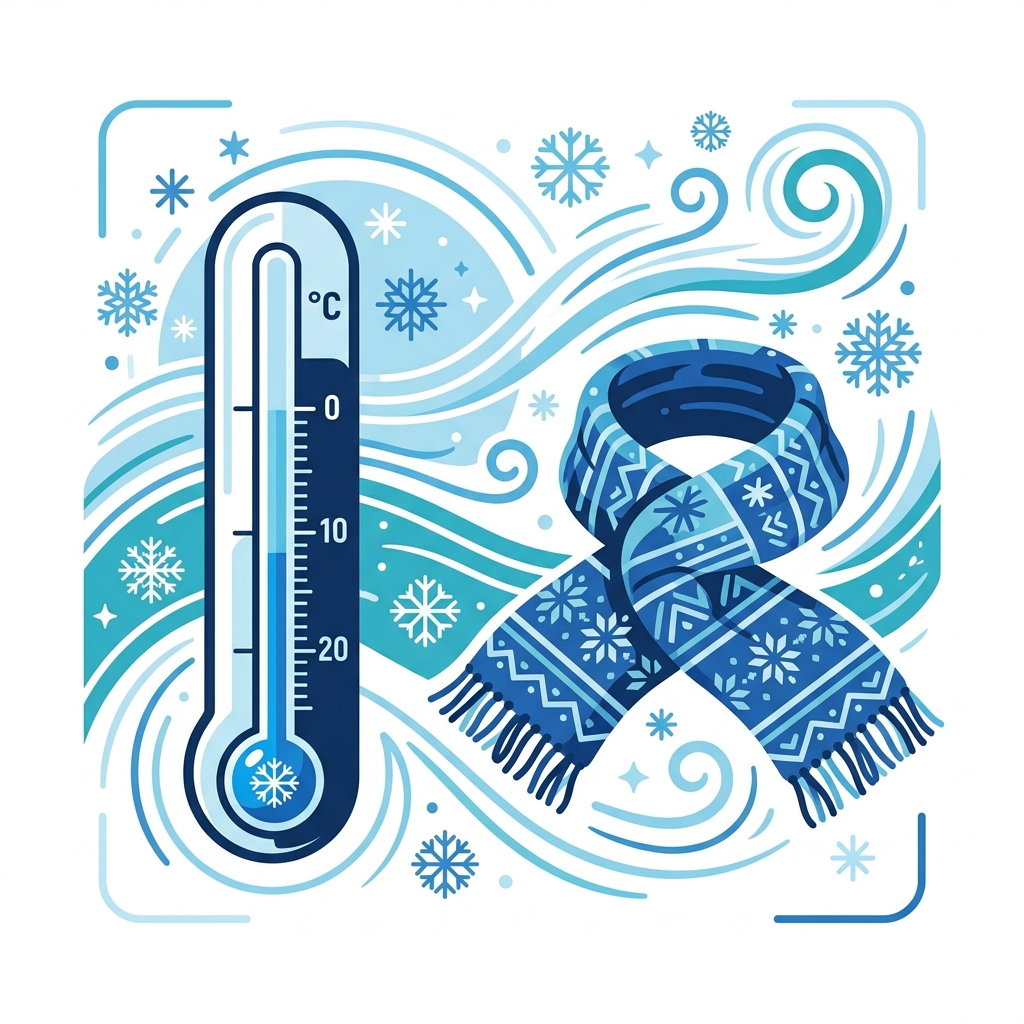 Frosty wind graphic